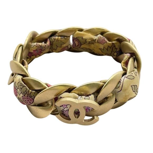 Chanel Coco Mark Amikomi Flower GD 00P Bracelet Box W/Box - Picture 5 of 14